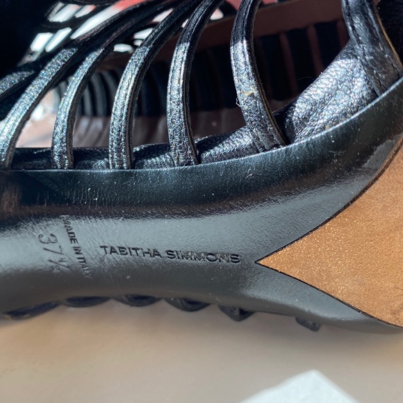 Made in Italy Tabitha Simmons Skyhigh Gladiator cage stiletto heels - 37 1/2 - Picture 17 of 17